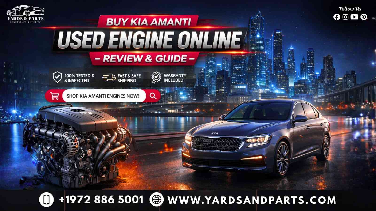 Buy KIA Amanti Used Engine Online – Review & Complete Buying Guide
