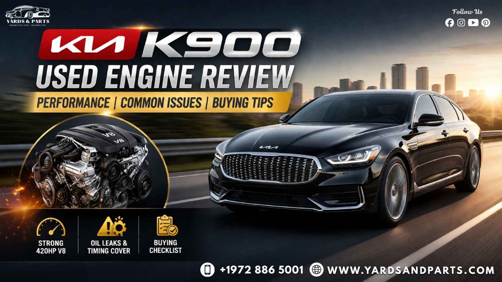 KIA K900 Used Engine Review – Performance, Issues & Buying Tips